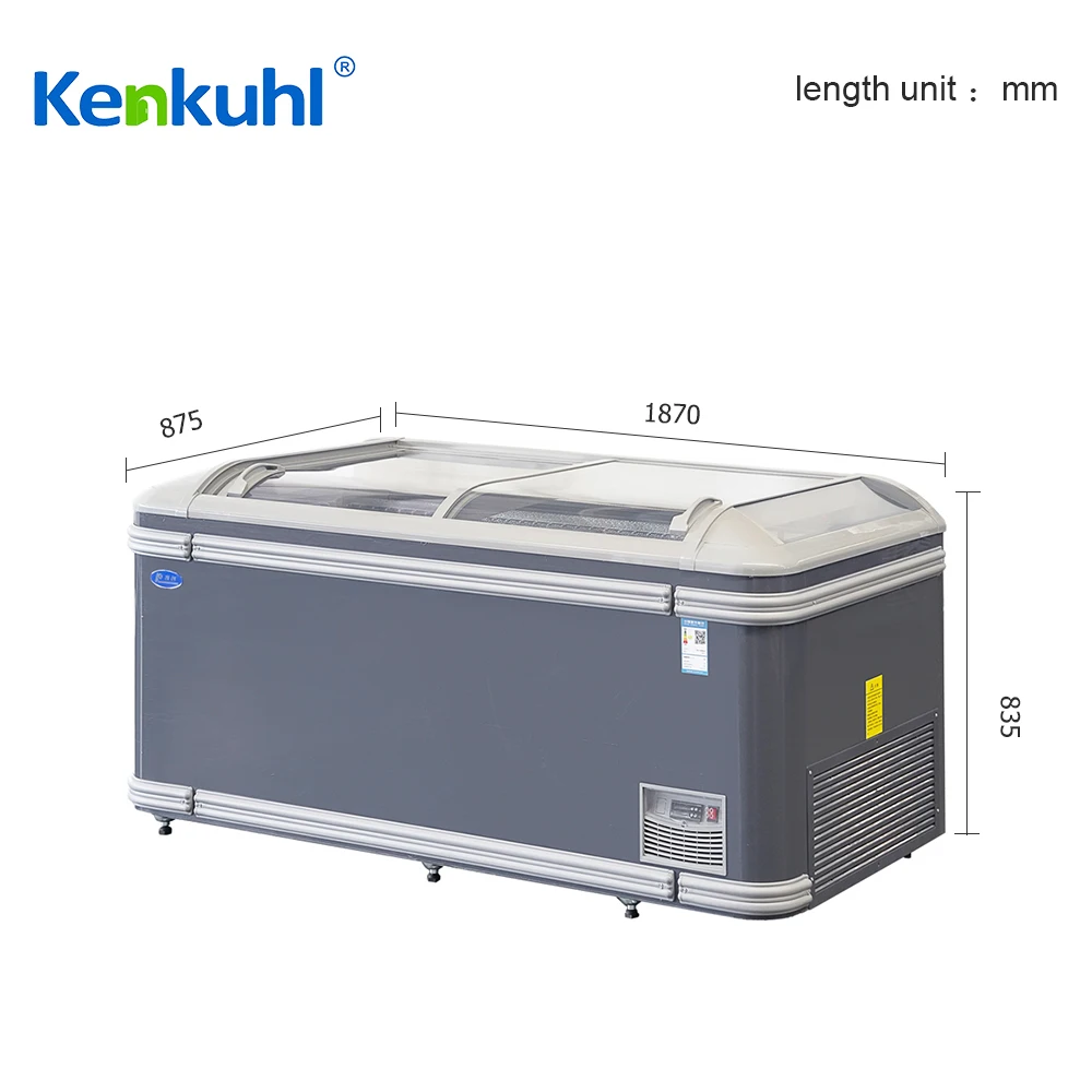 ZP21 Island Freezer - Asia Style Refrigeration Solution for Grocery Stores