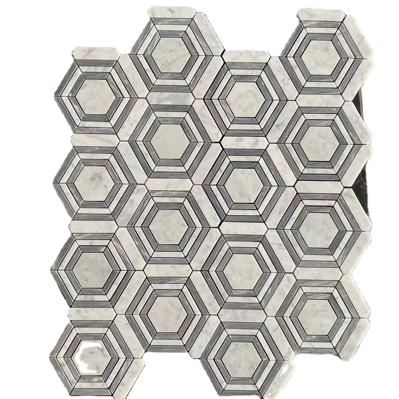 High Quality Pure White Marble 1 x 3 Herringbone Mosaic Tile Honed for Kitchen Backsplash Bathroom Wall & Floor Tile