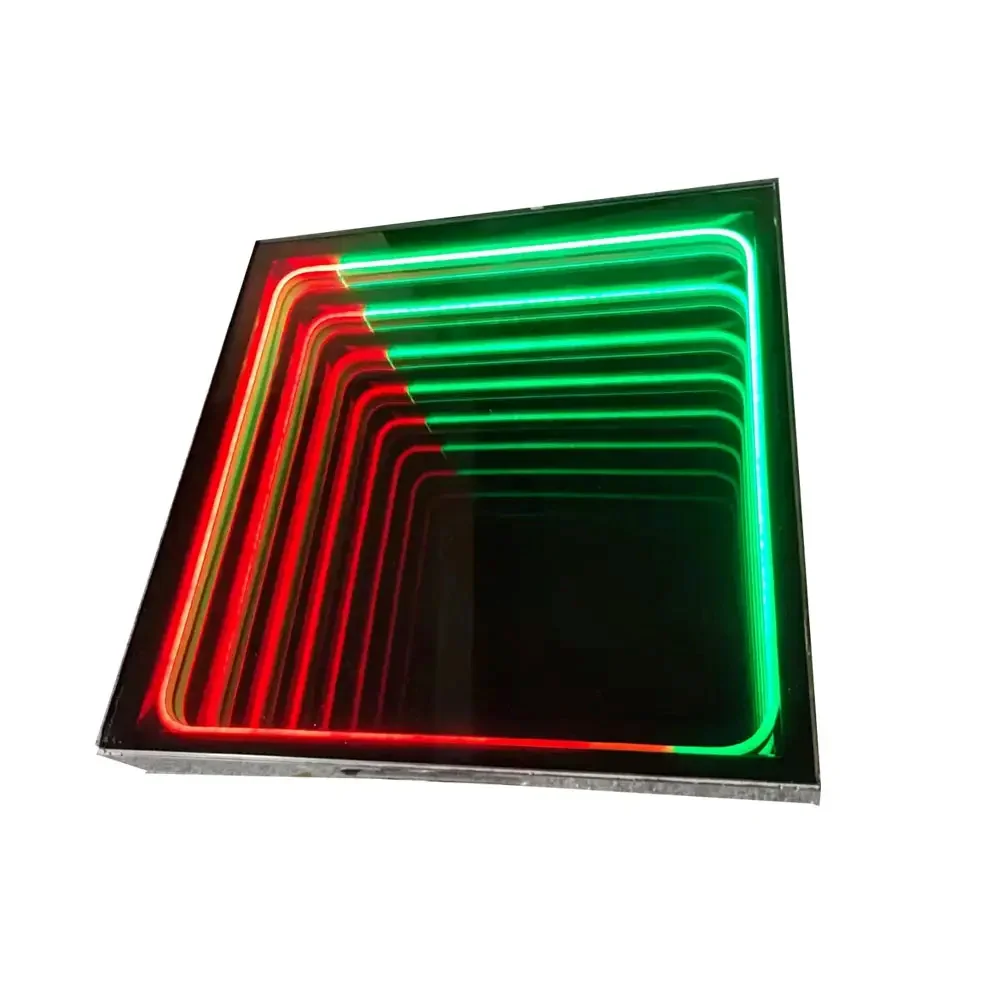SP 50*50cm Dance Light Floor 3D Infinity Mirror Dance Floor night club rgb light up led dance floor