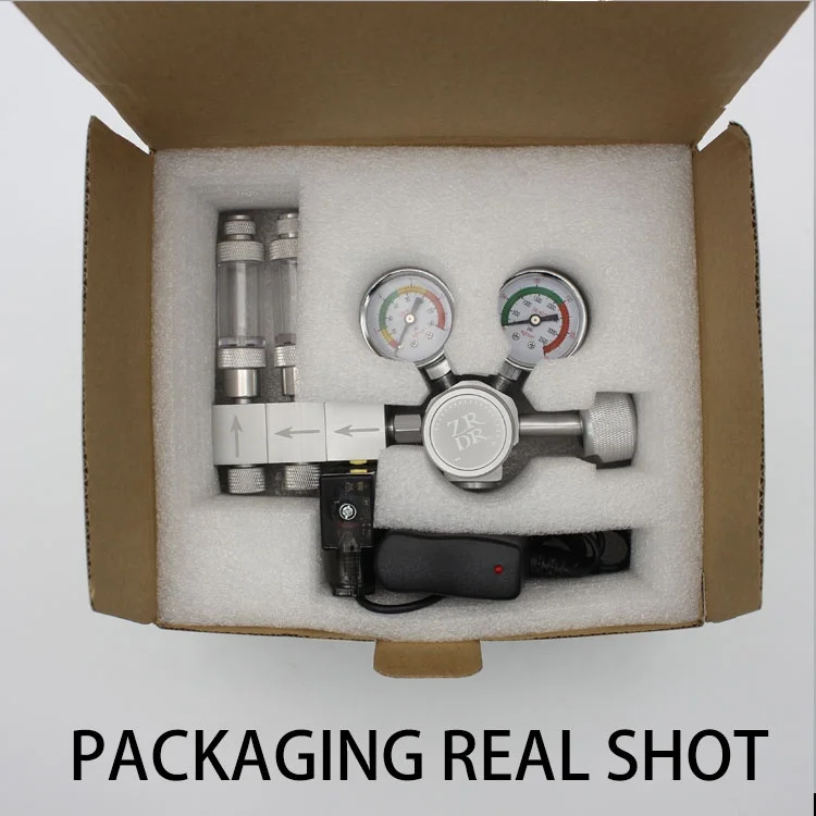 WYIN ZRDR CO2 Regulator Valve  Solenoid Aquarium Bubble Counter Carbon dioxide pressure reducing valve with shunt