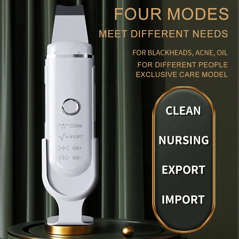 Professional Electric Facial Dead Skin Peeling Sonic Cleaning Face Skin Scrubber Blackhead Remover Face Spatula