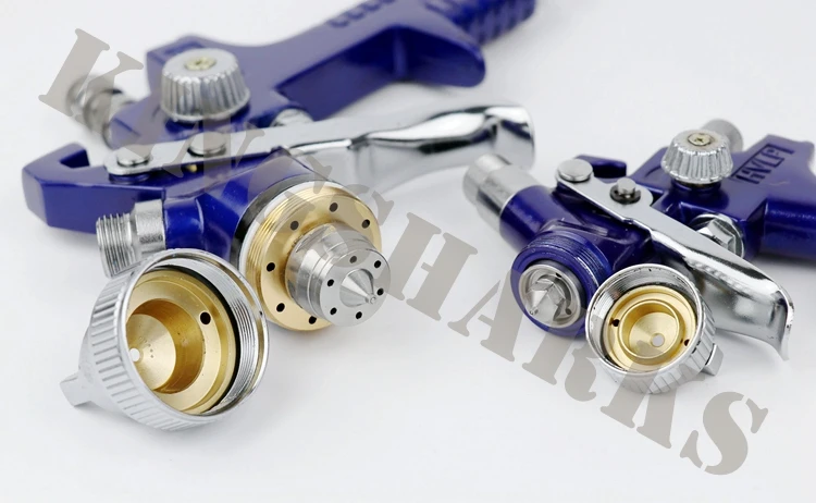 H827 H2000 gun kit HVLP paint spray gun Aluminum box kit