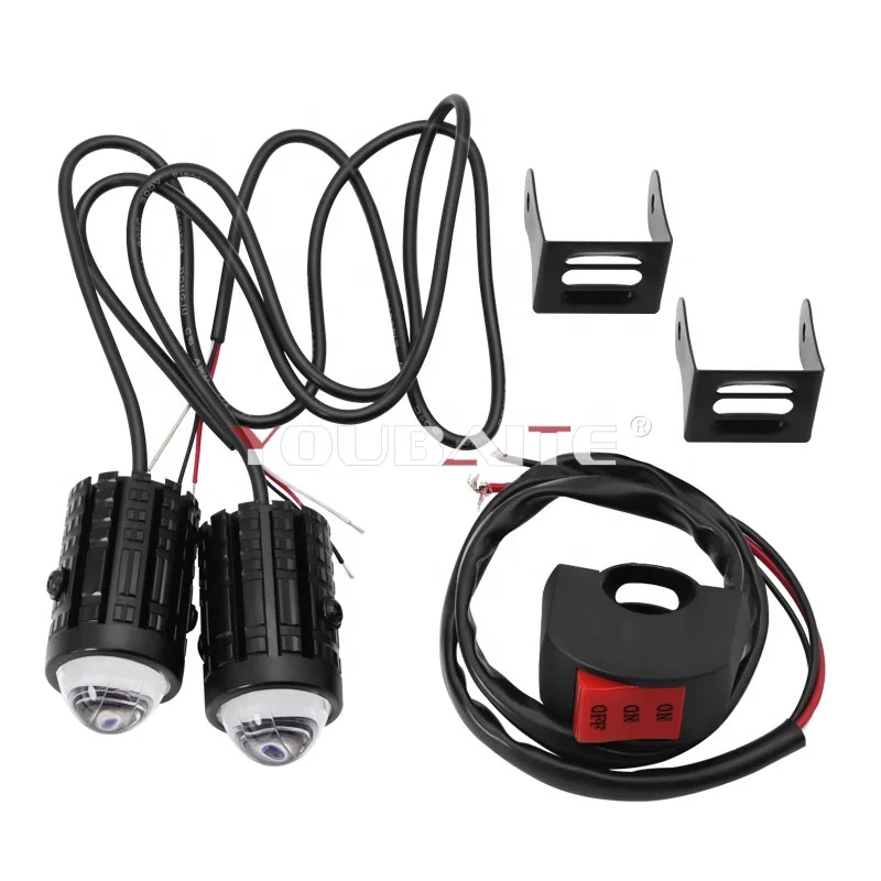Горячая Распродажа водить мотоцикл Spotlight 6000lm мото фар 12v светодиодные фары Противотуманные пятна головного света система освещения