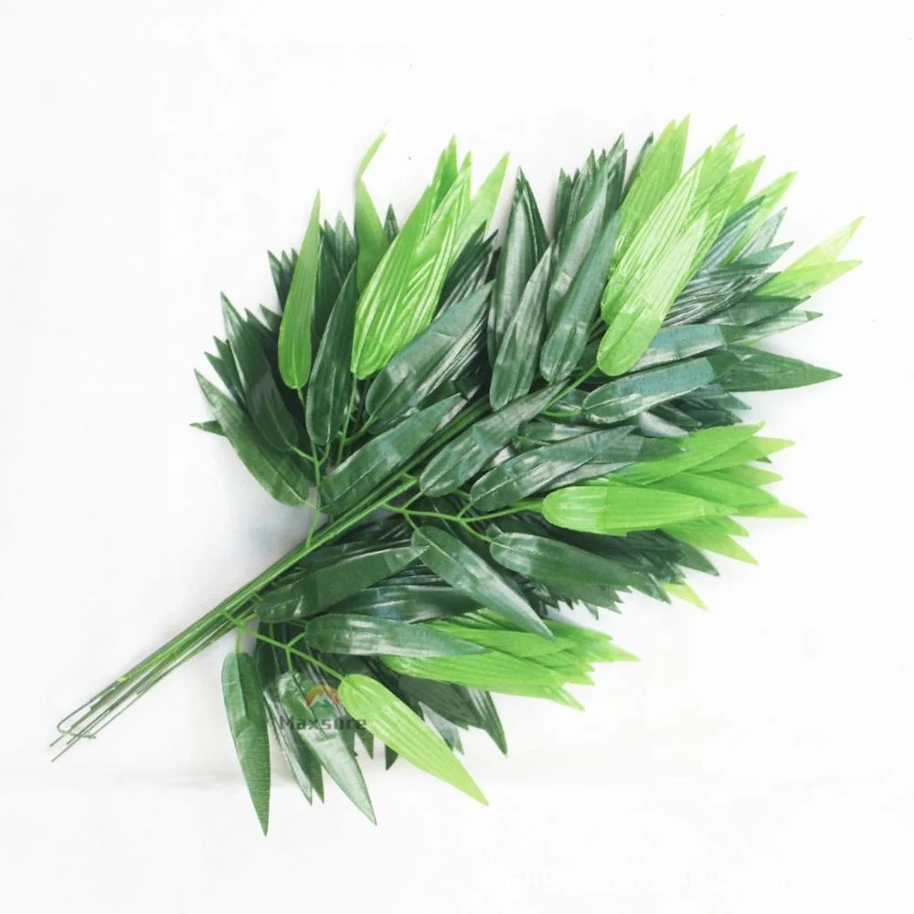 Plastic Artificial Palm Leaf Bamboo Leaf Fabric Artificial Bamboo Leaves
