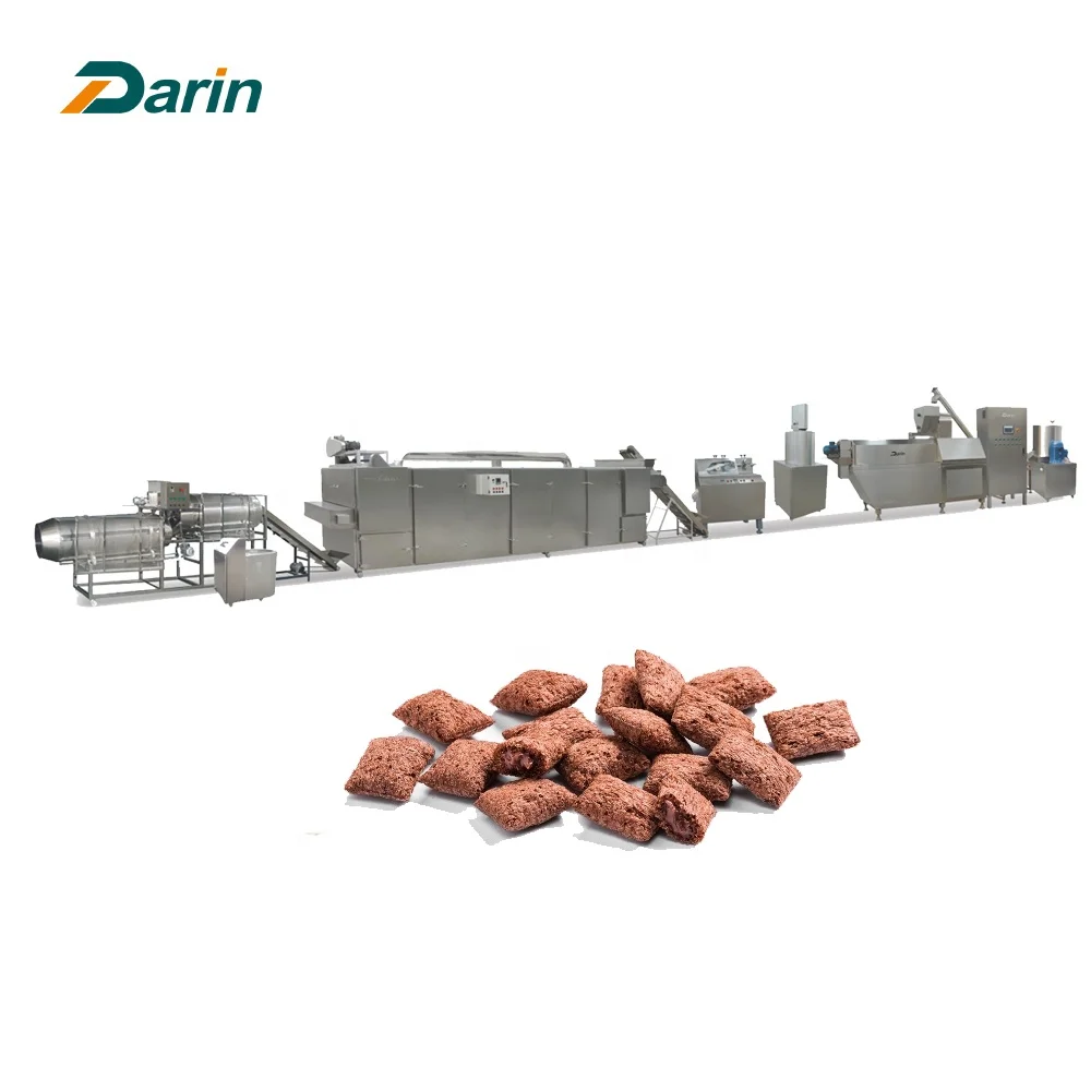 Corn puff production line puffed corn ball snacks food making rice machine