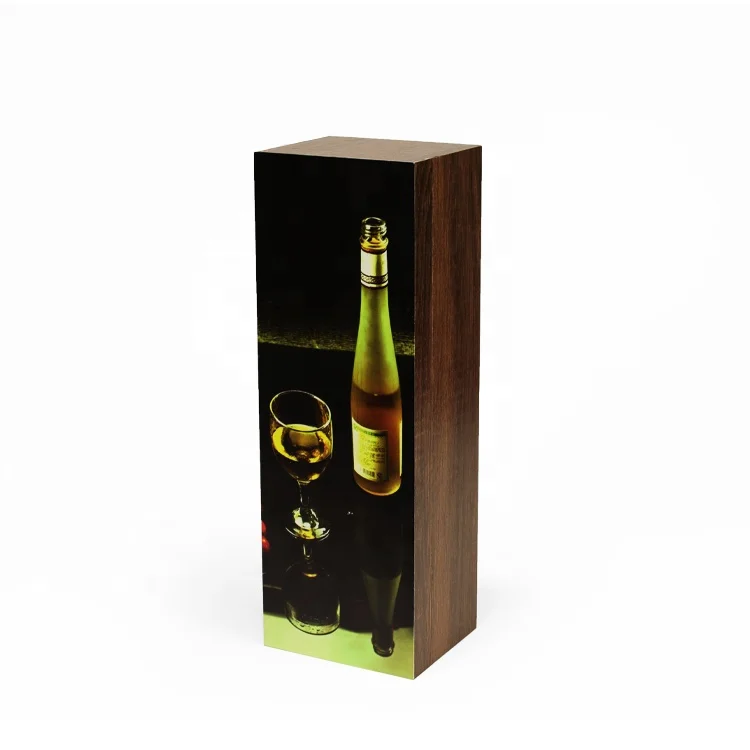 
Chinese manufacture customized wooden box wine box for single bottle with spirits and liquor 