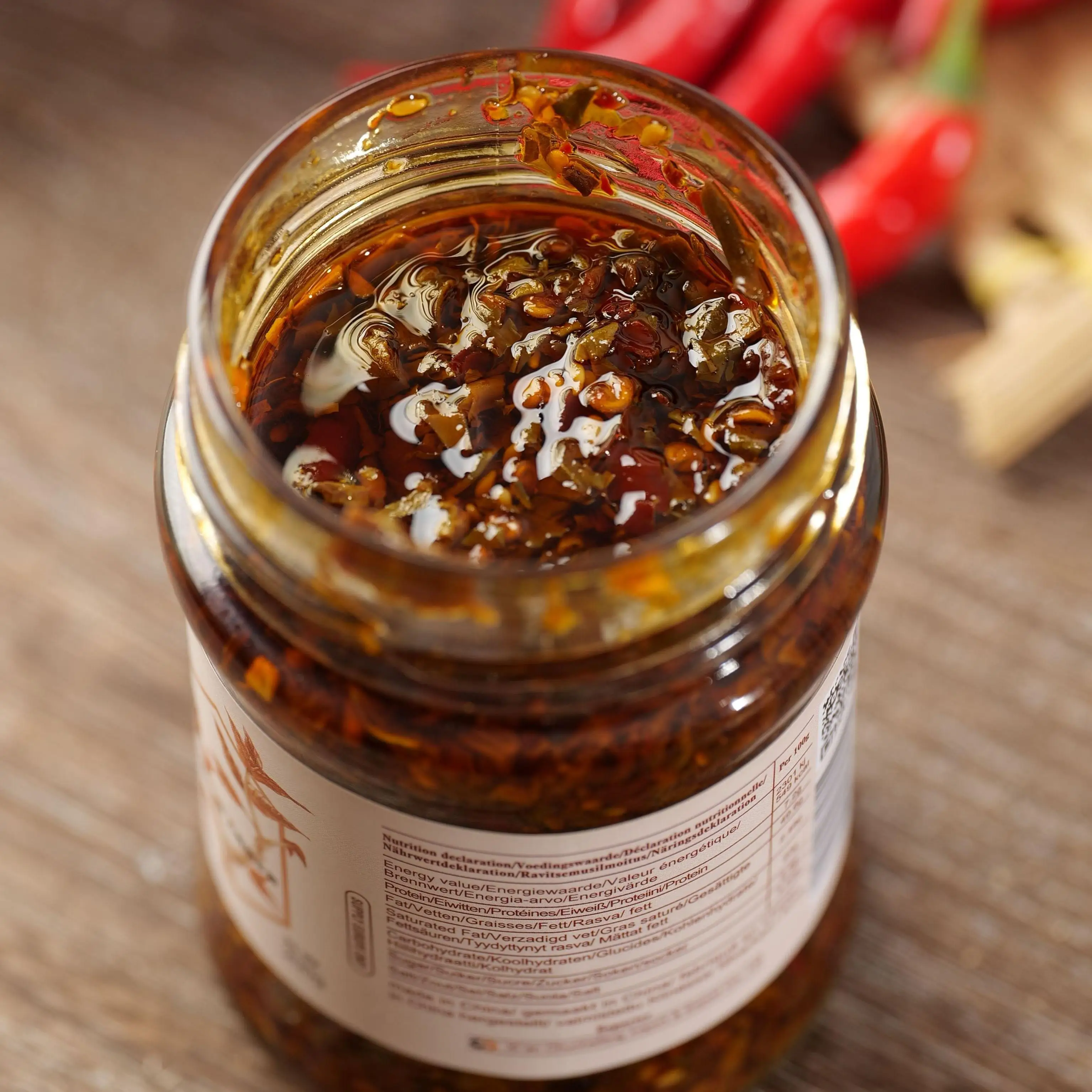 Китайская приправа вегетарианские ростки туна соус чили острая паста