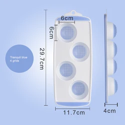 4/10/21/36 Grids Round Square Silicone Customized Ice Cube Mold Home Frozen Ice Cube Refrigerator Plastic Ice with Lid