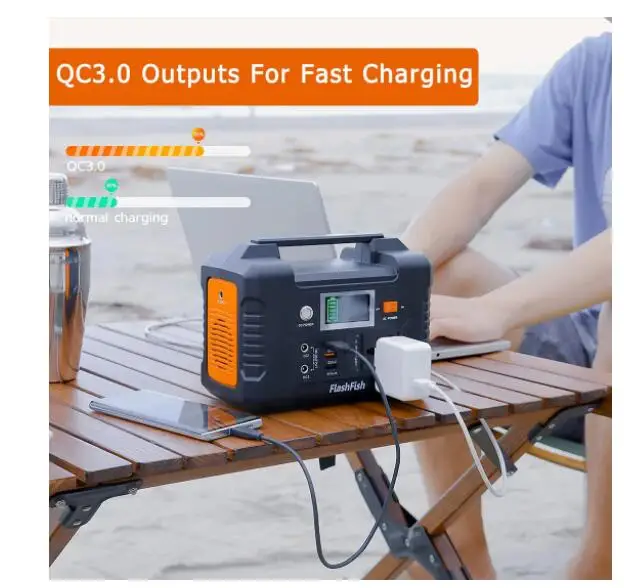 200V 230V AC 200W Portable Power Station 151WH Solar Generator 40800mAh/3.7V Battery DC Outdoor Emergency Power Supply