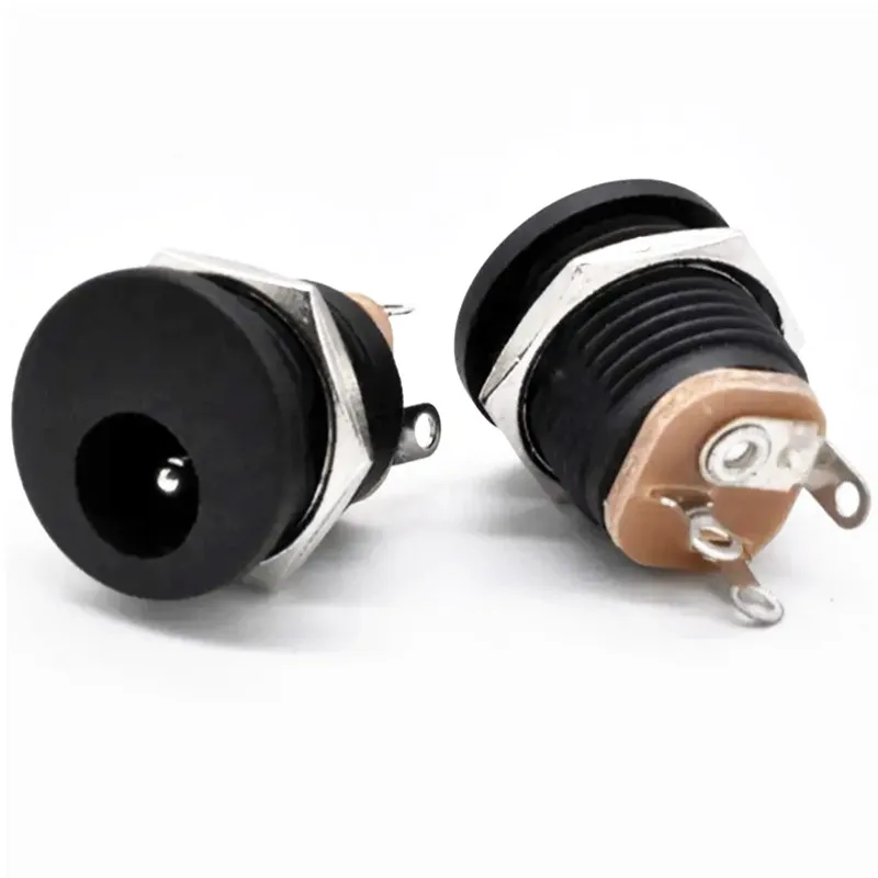 DC-022 Plug Socket 3 Pin Connector IP65 Waterproof DC Jack M12 5.5 3.5 2.5 2.1 2.0 1.3 1.1 MM 5.5MM 3.5MM 2.5MM 2.1MM 2.0MM 1.3M