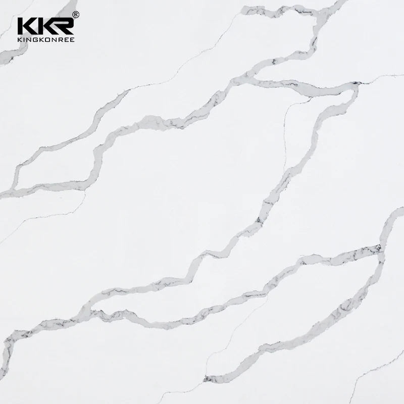 Artificial quartz stone white quartz slab stone for kitchen countertop