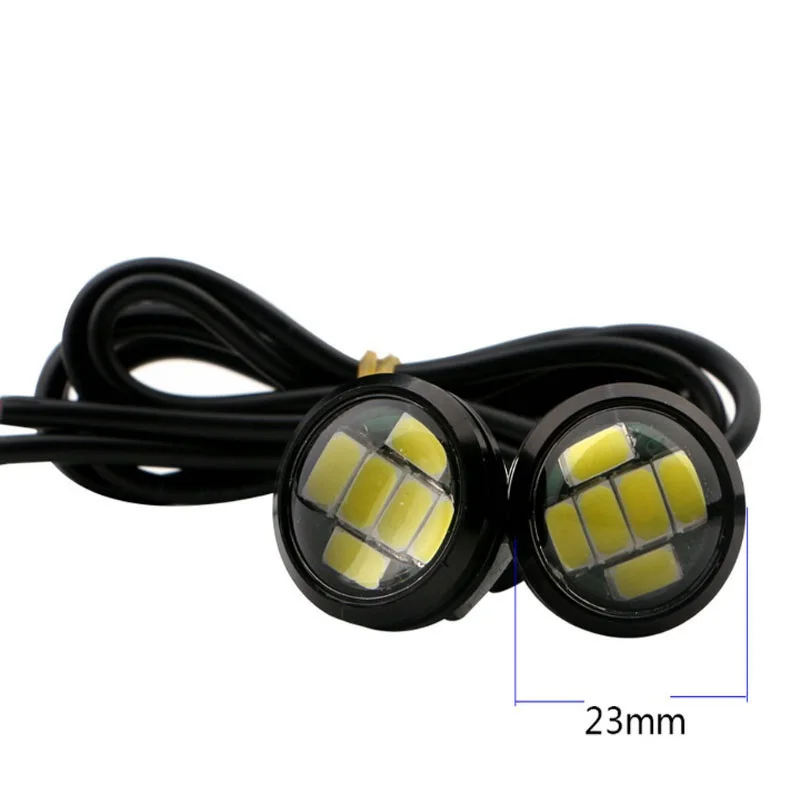 6SMD 5630 White 12V Eagle Eye LED Reverse Backup Light DRL Daytime Running lamp Signal Bulb Fog Lamp for Car Motorcycle