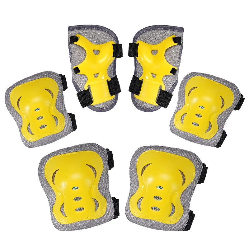 Factory Direct Sales Multi Sport Protection Colorful Skateboard Cycling Elbow Knee Pads Wrist Guards Adult Kids Protective Gear