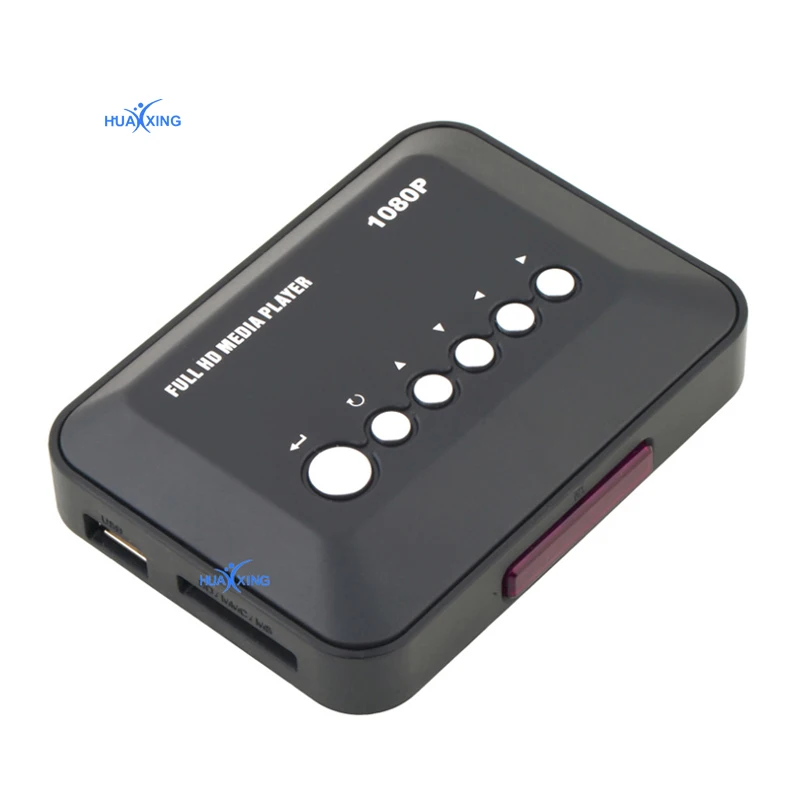 H.264 1080P Full HD медиаплеер с HD/VGA/AV/USB/YPBPR/SD/MMC слотом для карт алюминиевый корпус мини мультицифровой ТВ