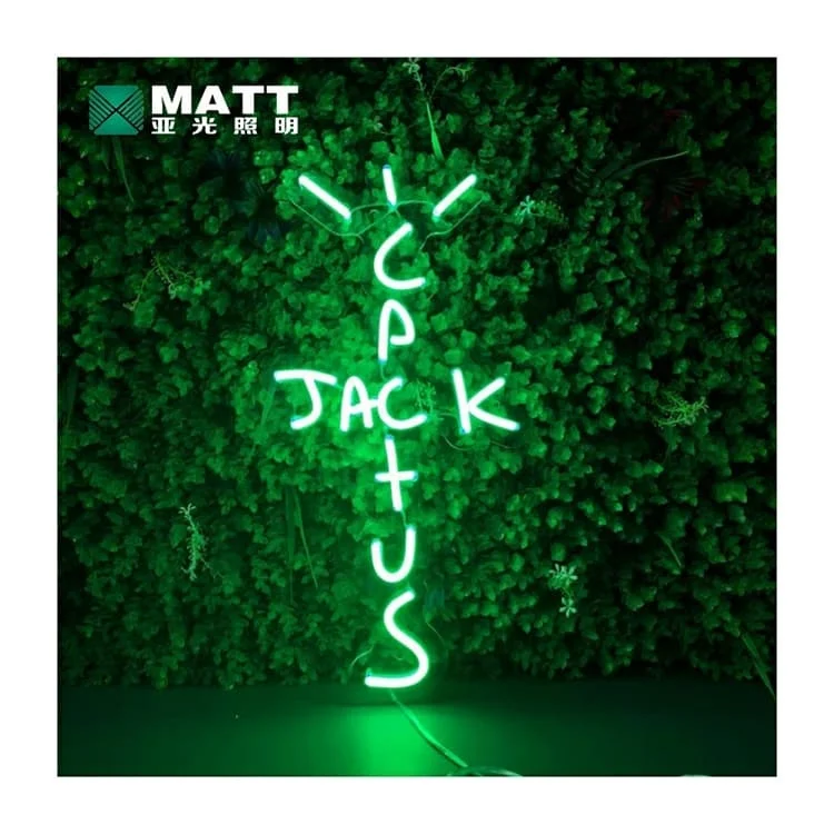 Matt Neon Sign Factory Dropshipping Letters LED Neon Lights Cactus Jack custom Neon sign for Home Bar studio Decortion