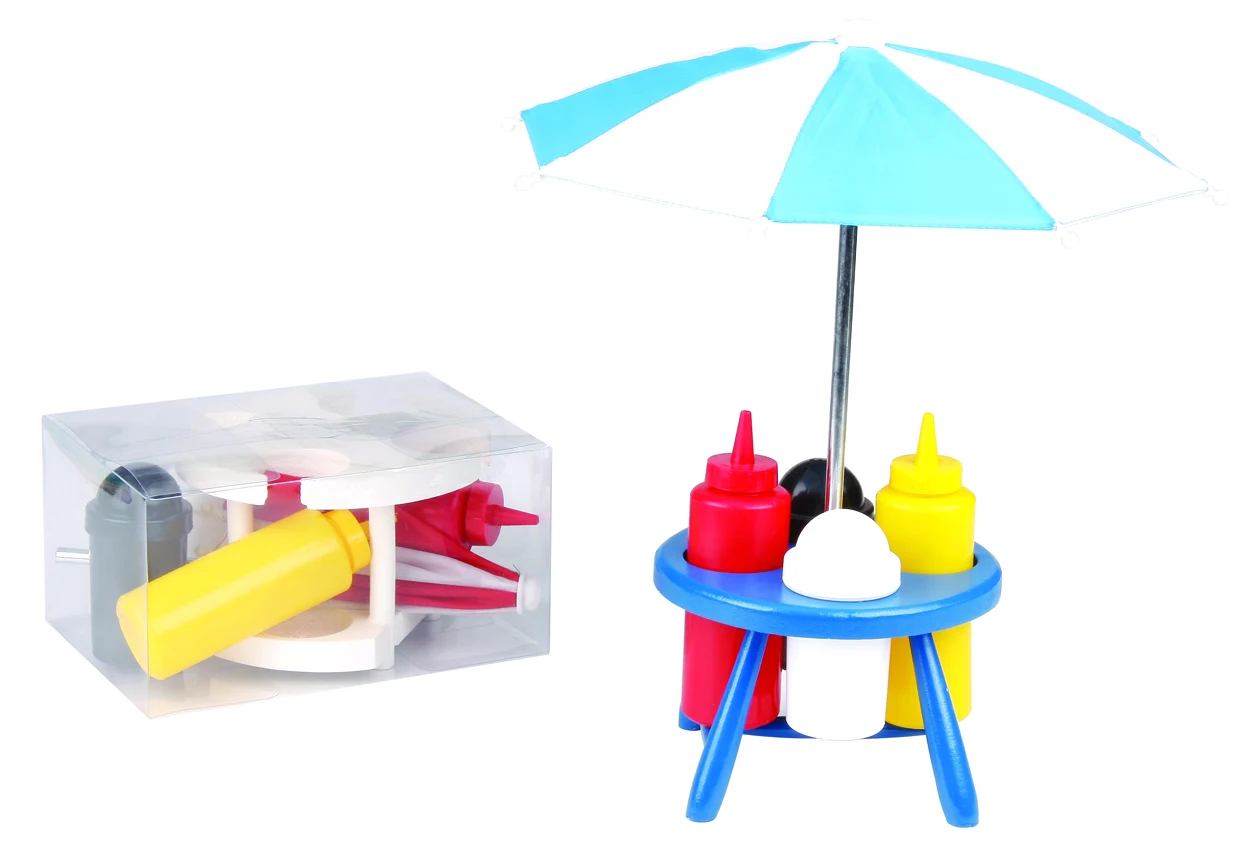 
Mini-stove picnic BBQ Condiment set Antique Outdoor Portable Barbecue Tool Table Set kids garden toy 