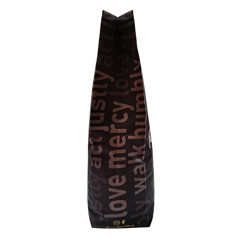 Aluminum Foil Bag for Coffee Biodegradable 12 oz Coffee Bag Valve Recyclable Flat Bottom Coffee Bag with Valve Digital Printing