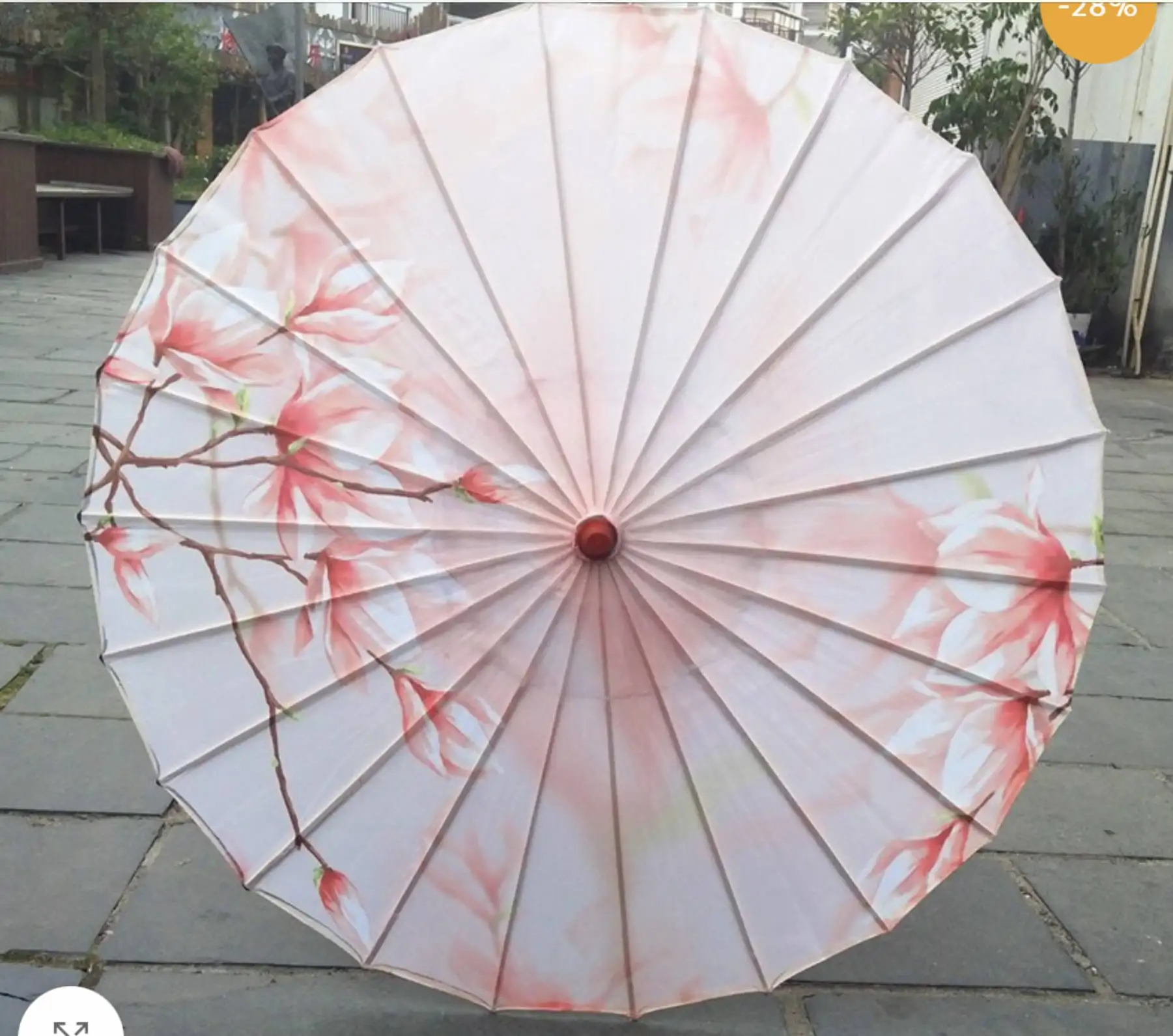 White paper umbrella wedding deco umbrella chinese oil paper umbrella