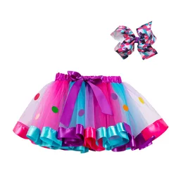 Halloween costumes  Kids Girls Party Princess rainbow Christmas fluffy Tutu Skirt