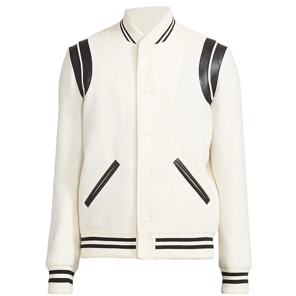 Custom chenille patch embroidery 100% wool vintage bomber baseball letterman varsities jacket for men