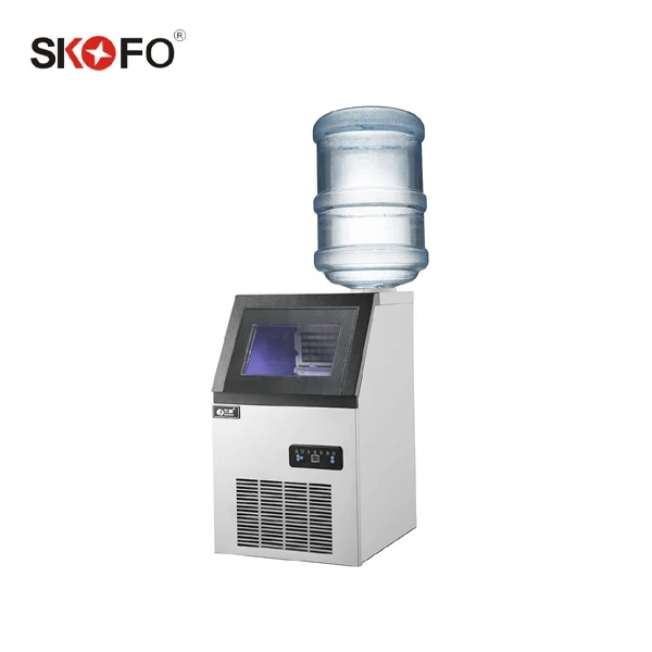 45kg/24h China new industrial  tabletop ice cube tube block making machine for commercial