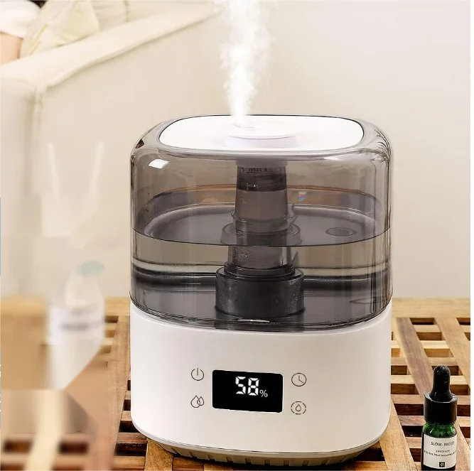 2.5L desktop Aroma diffuser top fill air washer hybrid  ultrasonic Cool and warm Mist Humidifier