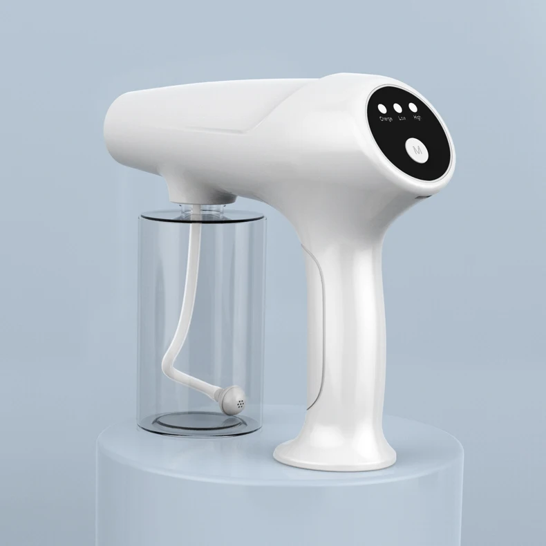 Other Hair Styling Tools cordless USB Rechargeable Blue Light Nanometer Sprayer Barber Shop Handled Hair Care Nano Sprayer Gun