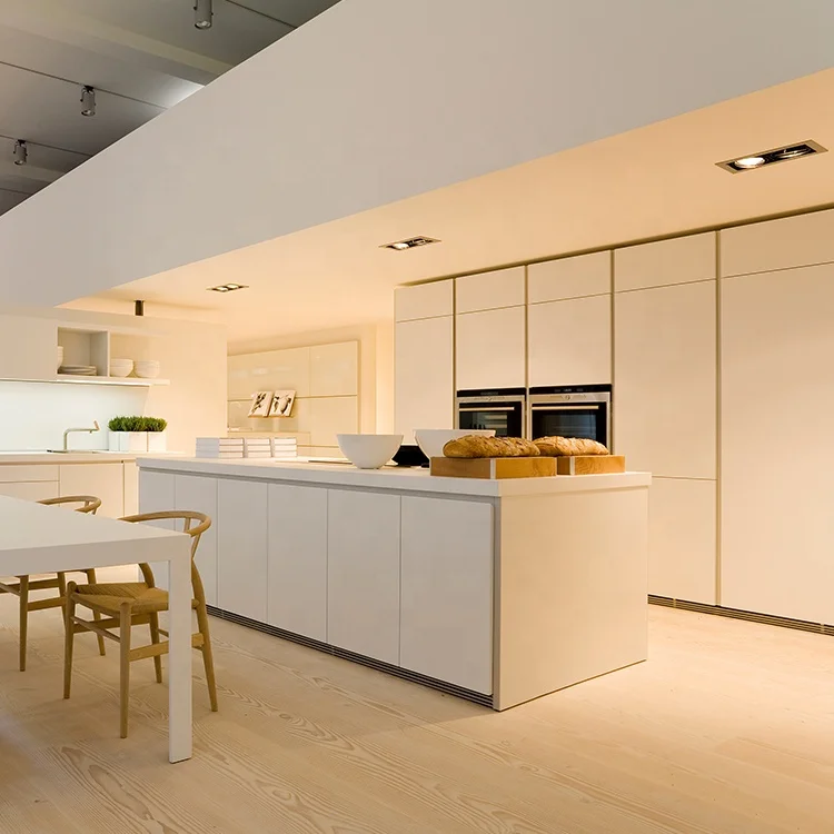 
European Flat Pack Laminate Kitchen Cabinet Drawer Cupboard Modern Tall Pantry cabinet 