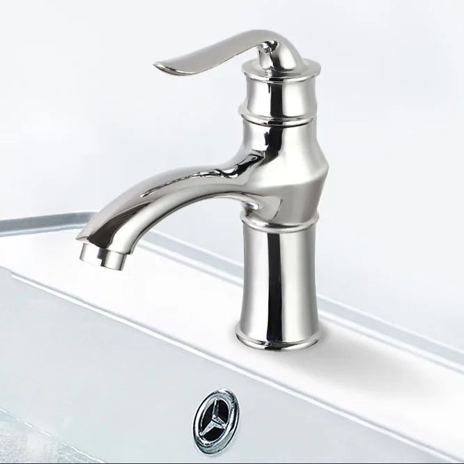 ITALOMIX New Deck Mounted Zinc Single Handle Chrome Basin Water Mixer Tap