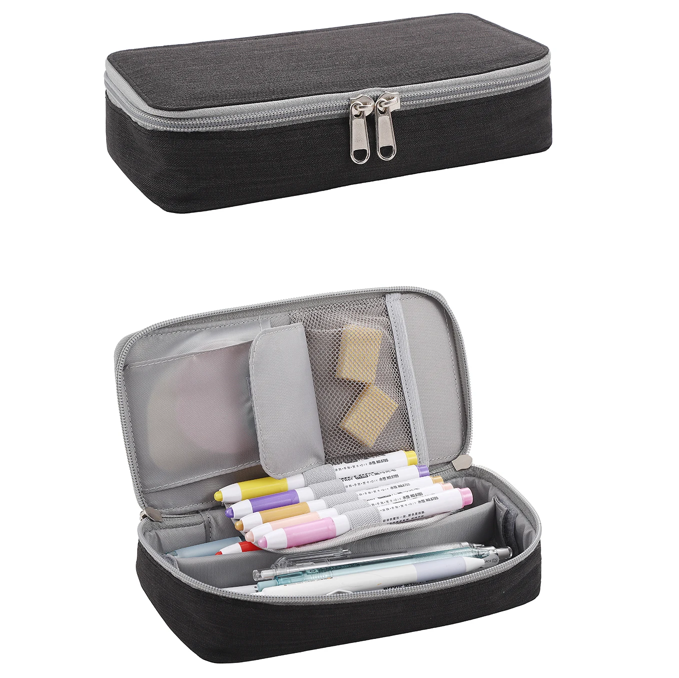 Custom Pencil Case Pen Case Oxford Stationery Box for Desk Supplies Organization