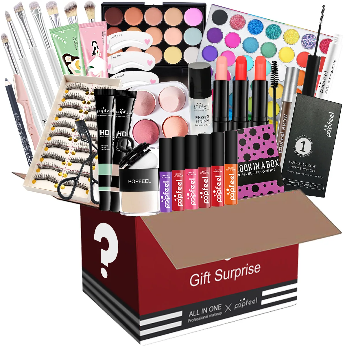 Makeup Kit Women Full Kit All in one Makeup Gift Set Include Makeup Brush Set Eyeshadow Palette Lip Gloss Set Lipstick Blush