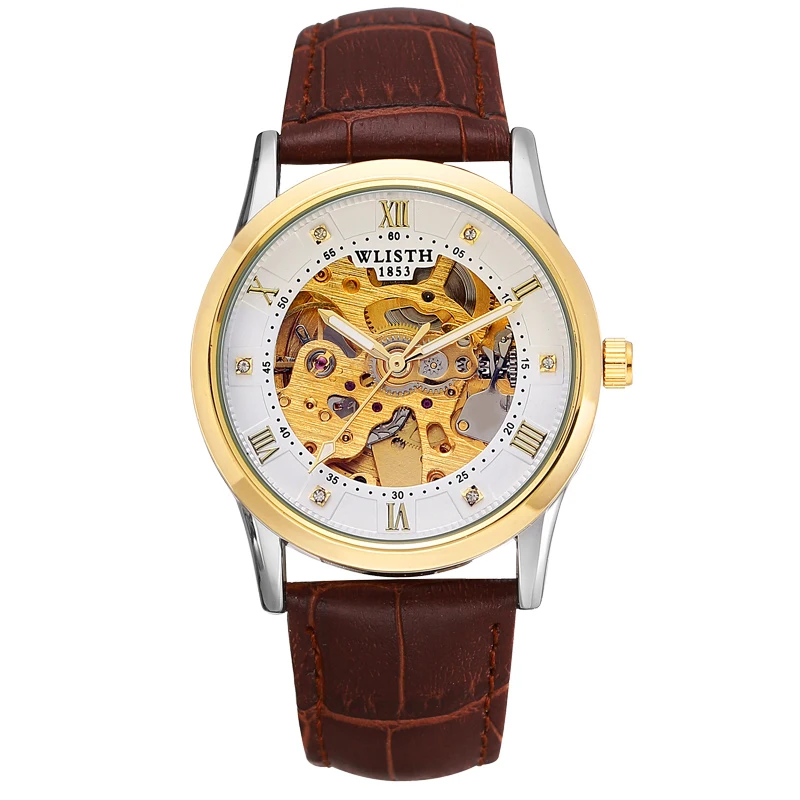 Fully automatic mechanical movement quartz man wrist watch