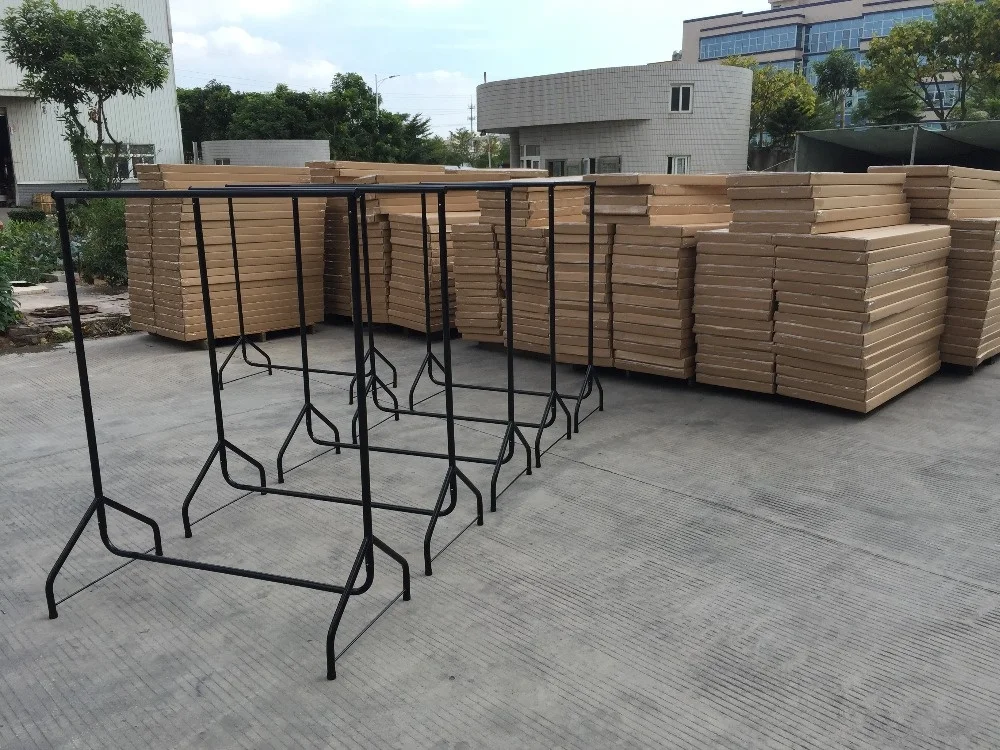 Portable Store Metal Clothes Rack Metal Rails Clothes Display Stands Store Display Racks Metal Clothes Racks