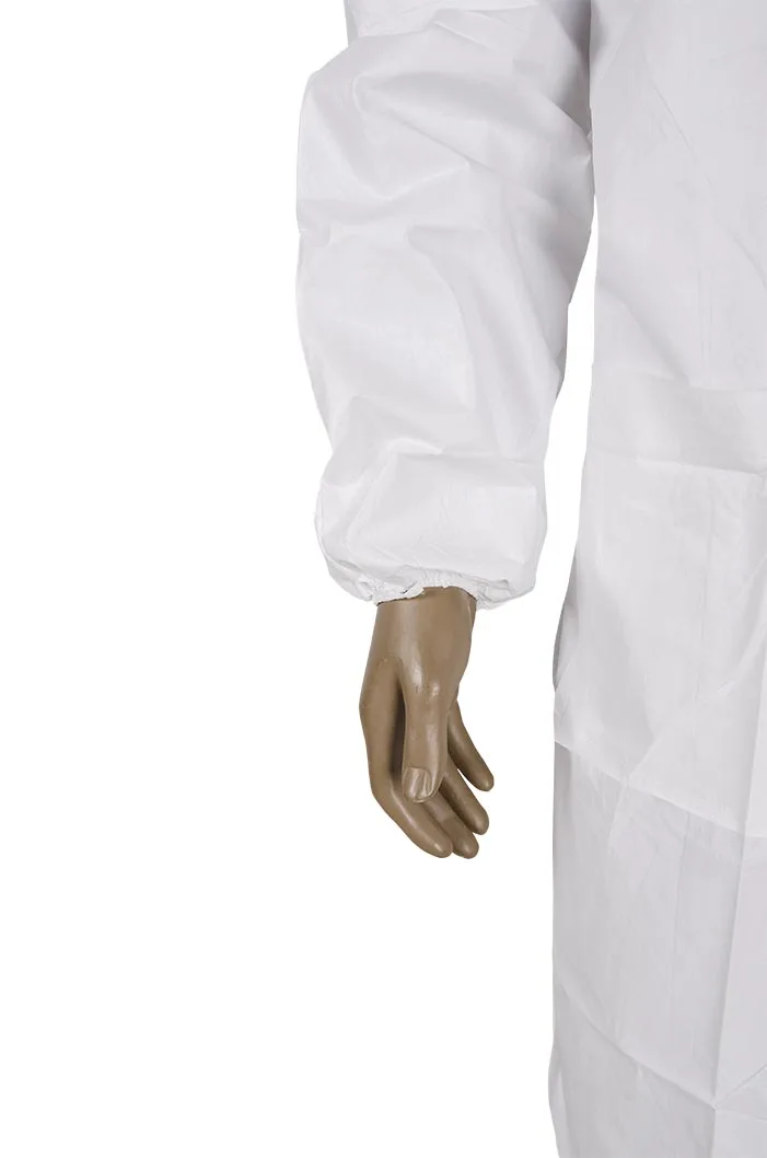 PP SMS Lab Coat Disposable Surgical Gown Hospital Protective Jacket disposable gowns with Knitted Cuffs and Collar