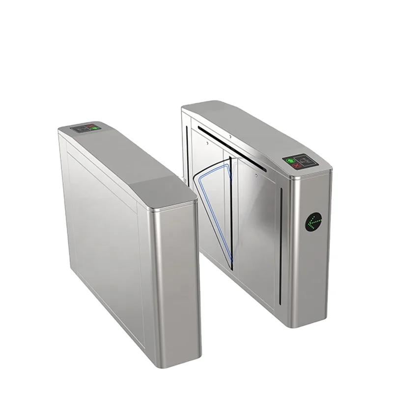 Security RS485 Interface Flap Barrier Gate Turnstile With RGB Light