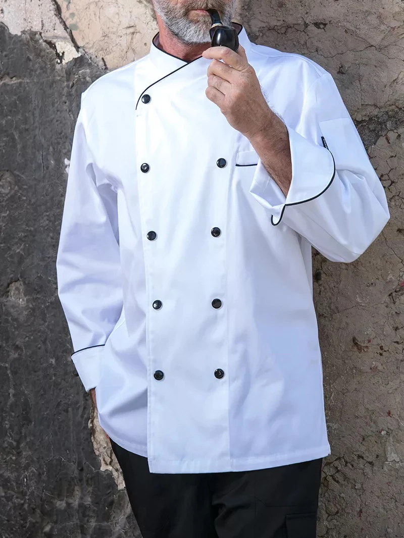 Горячая Распродажа, Профессиональная форма шеф-повара, хлопковый фартук для кухни