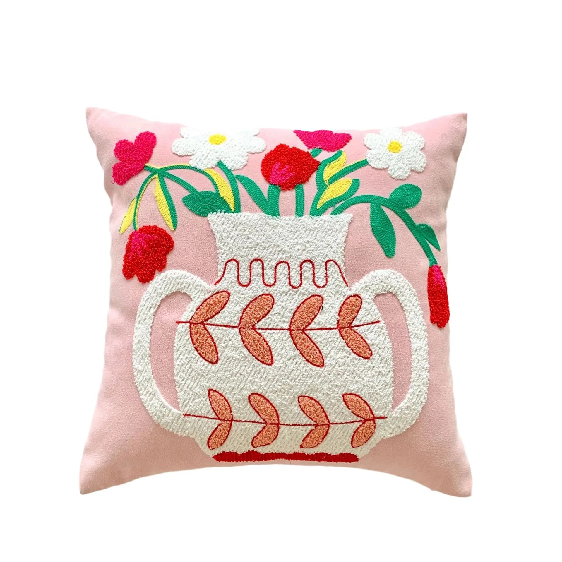 INS beautiful high quality peach skin colorful bedroom office hotel sofa  pillowcase