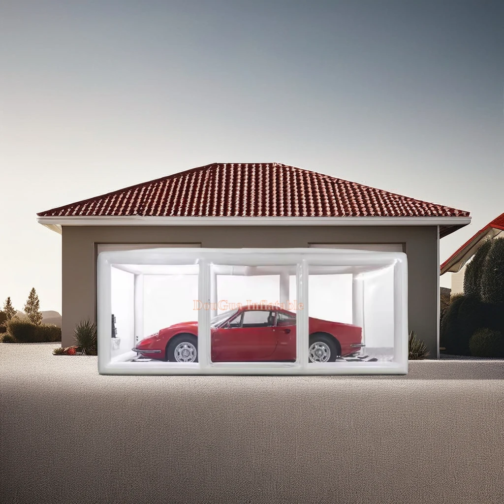 High Quality Cheap Clear inflator Vehicle Car Cover PVC Inflatable Car Storage Bubble For Rental air inflatable bubble car cover