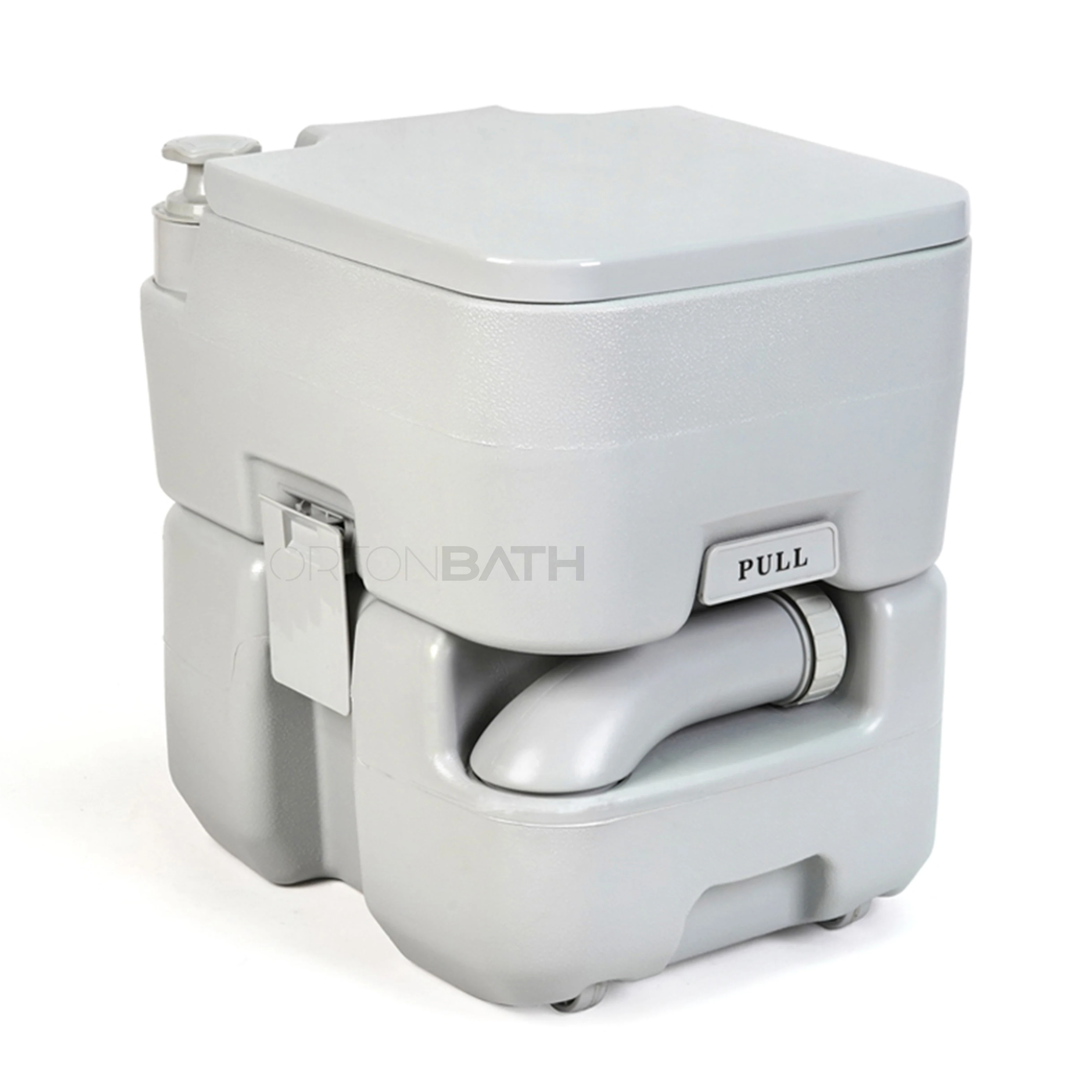 Портативный уличный Туалет ORTONBATH с поршневым насосом и индикатором уровня 5 3 галлонов большой отходный бак