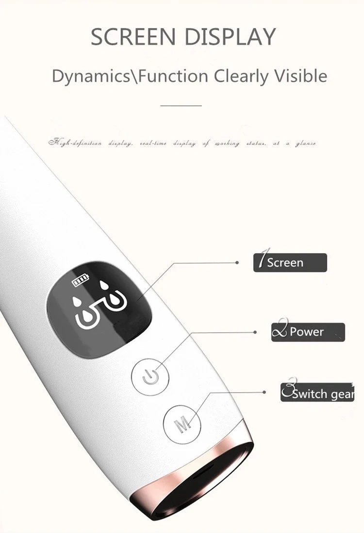 
Wholesaler Facial Suction Whitehead Electric Pore Vacuum Blackhead Remover 