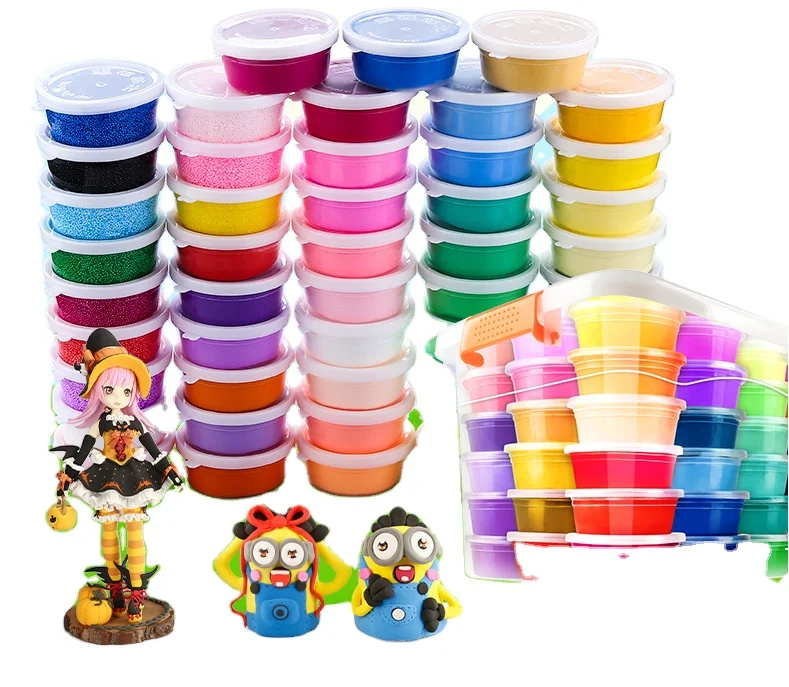 24 Multi Color Air Dry Clay Light Plasticine Toy Super Light Clay