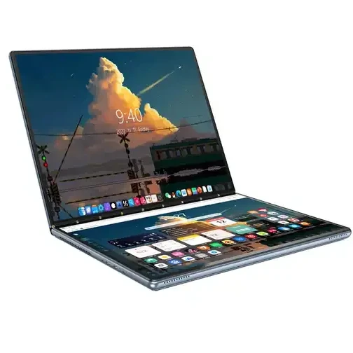 New 13.5' 2.5K Dual Touch Screen Laptop Intel N100 Gen12 16G RAM ddr4 512GB SSD Fast Charging Gravity Induction Ultrabook