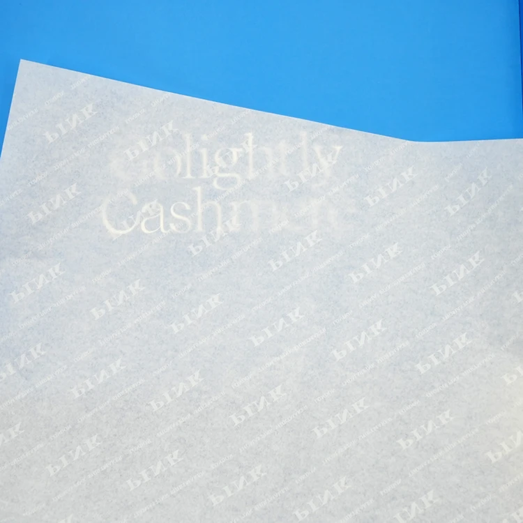 Custom designed wrapping tissue paper with logo seidenpapier for clothes gift packaging