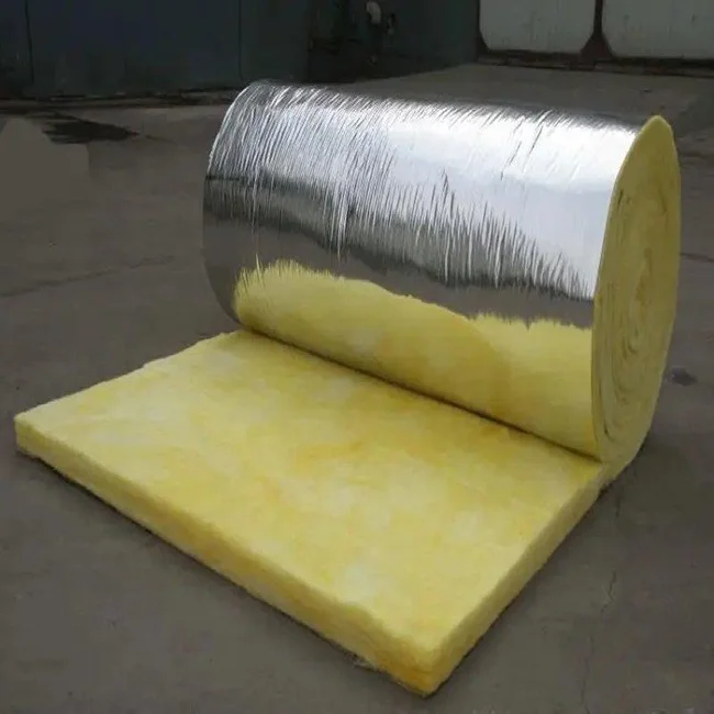 Wall Or Roof Thermal Insulation With Aluminum Foil Veneer Glass Wool Blanket Or Roll Or Fiberglass Wool Coil Felt