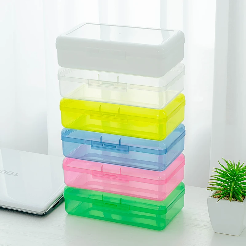 Modern plastic stationery product waterproof storage high quality clear pencil case custom for school