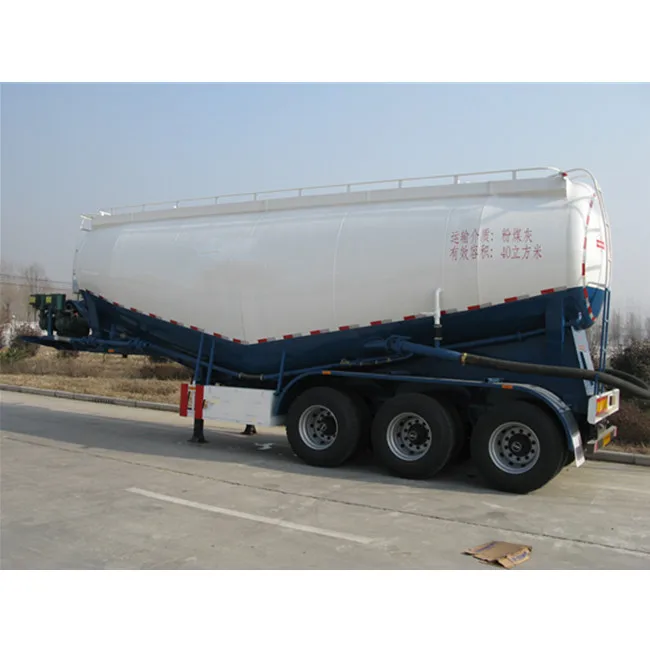 55cbm used Bulk bulker cement tank semi trailer truck price air compressor for bulk