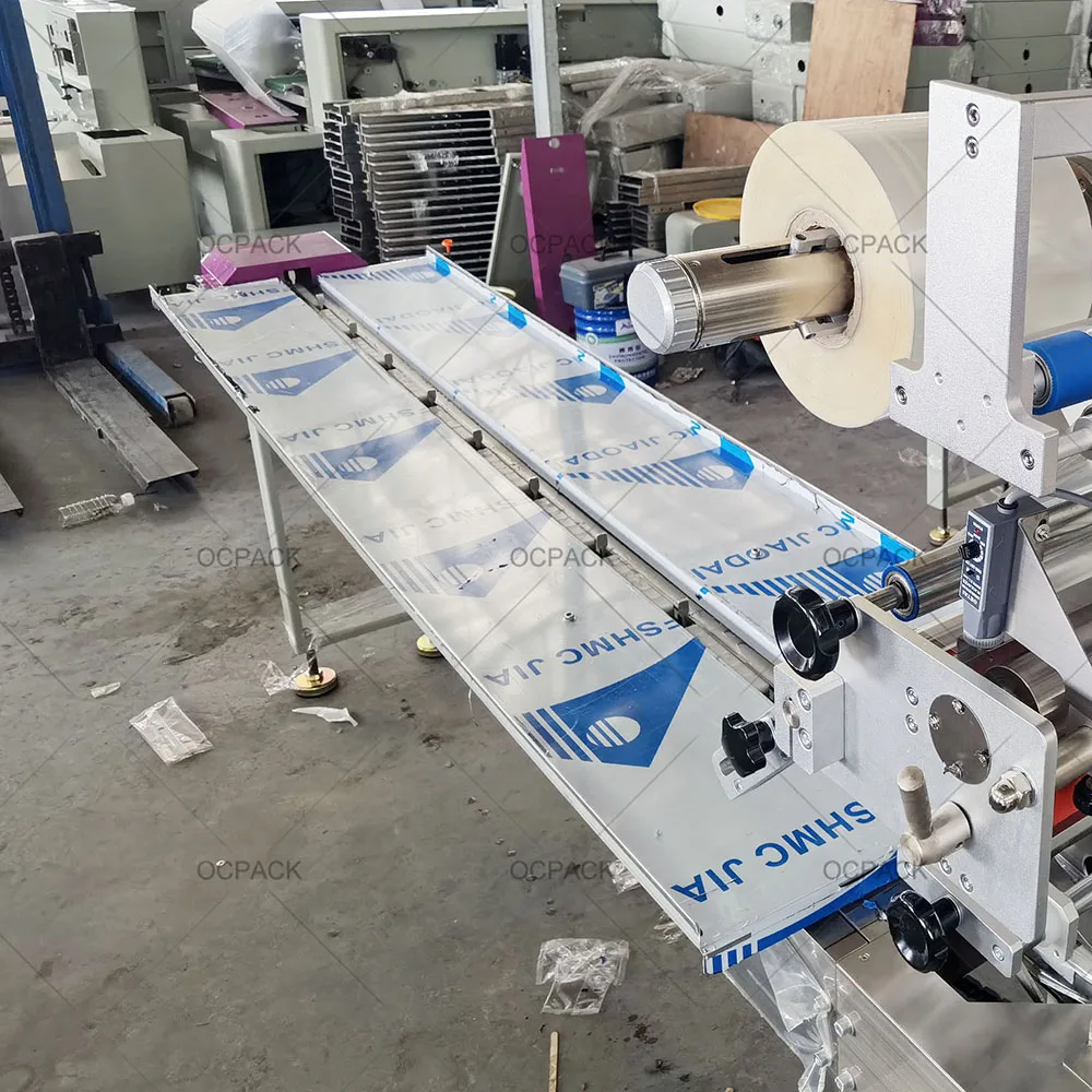 OC-250B автоматическая горизонтальная Подушка маленькие тонкие сумка для изготовления твердых конфет автоматическая упаковочная машина для подушек