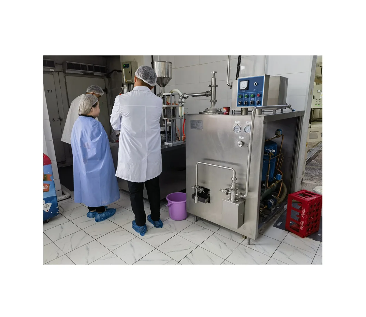 600L/H Continue Ice Cream Freezer Italian Continuous Ice Cream Machine