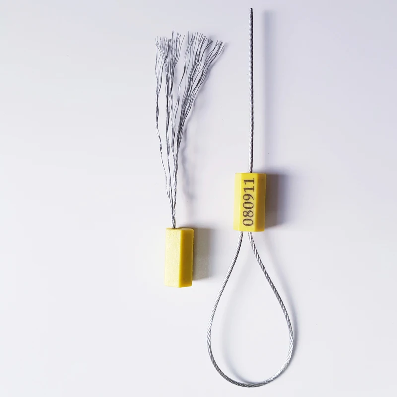 Shipping companies use pull tight 31cm high security steel cable seal/rubber seal for cable entry