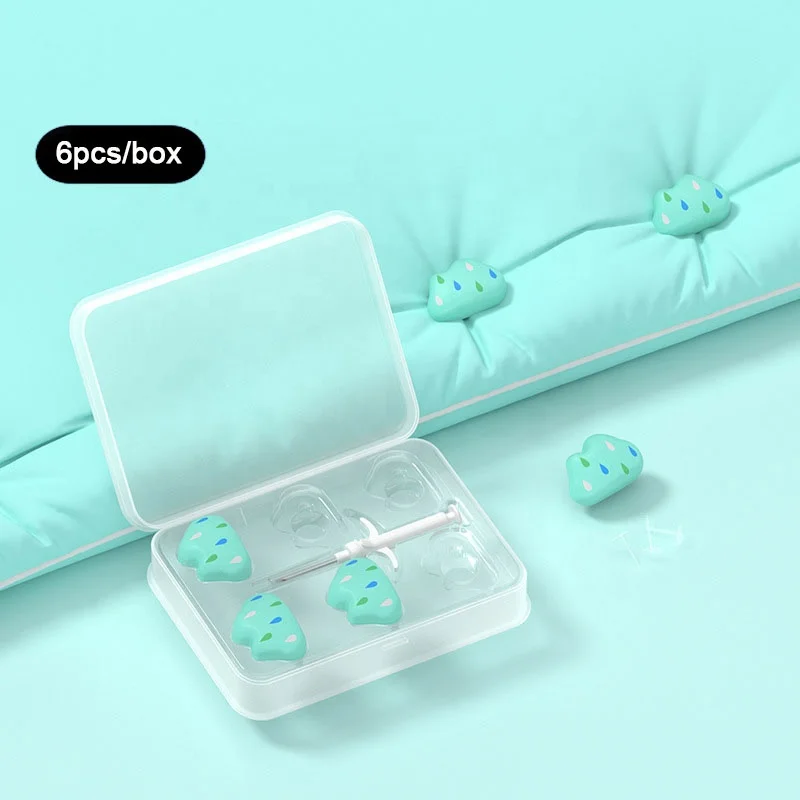 6pcs/Box Non-slip Quilt Blankets Bed Sheet Fastener Clips Cloud Quilt Holder Duvet Cover Pins Duvet Clip
